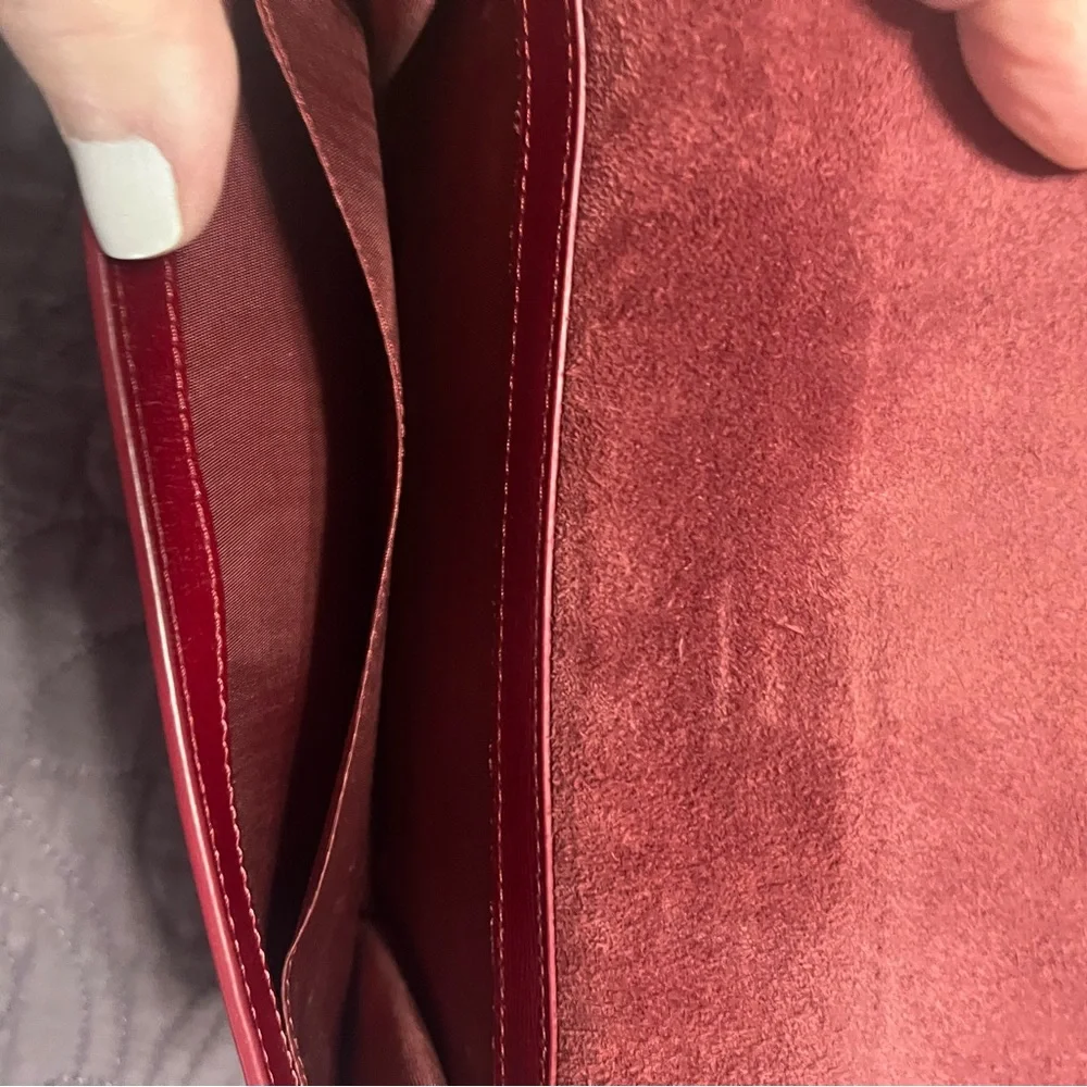 FURLA Riva/shoulder bag/leather/RED/solid color - Picture 5 of 9